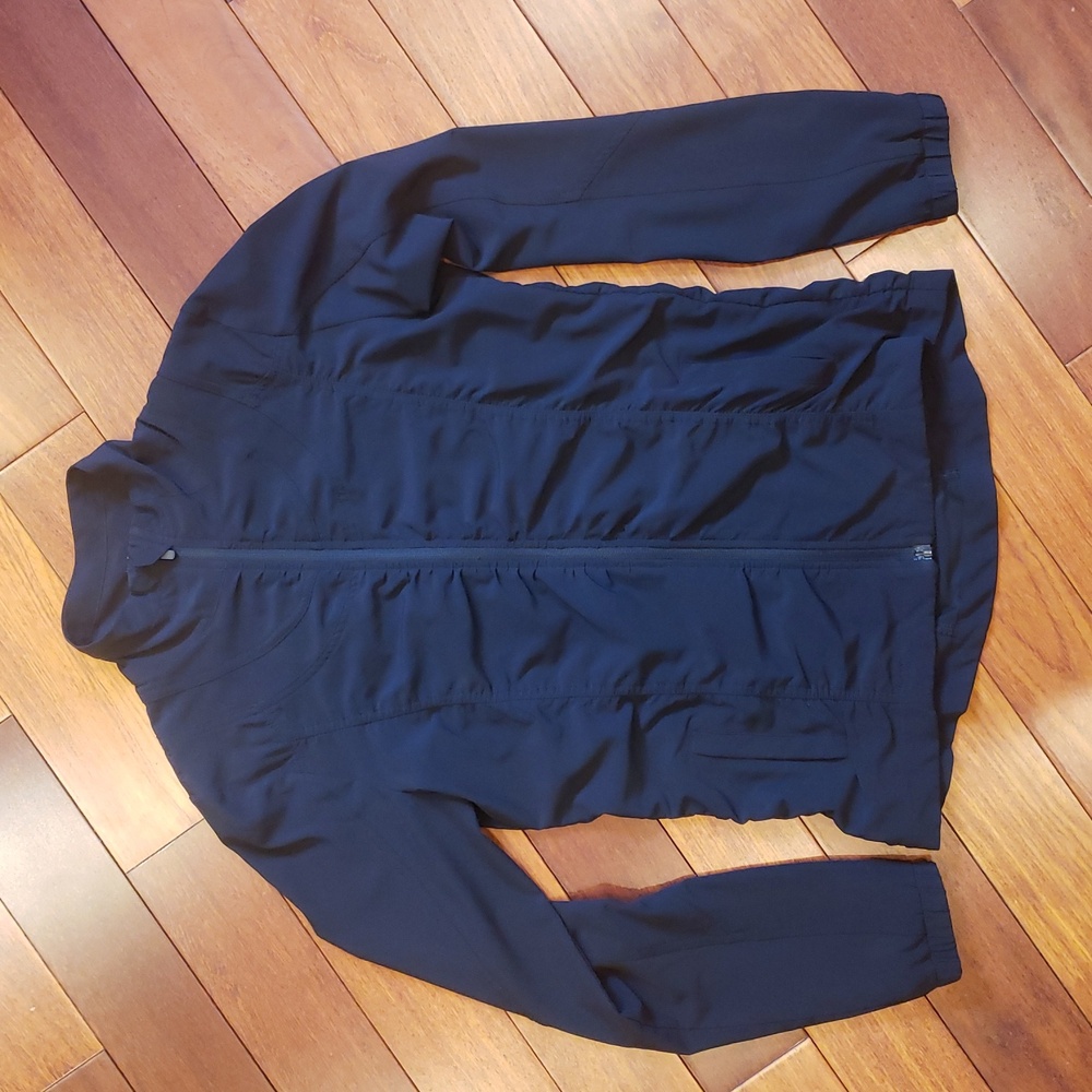 Velocity black lightweight athletic jacket Women's full zip